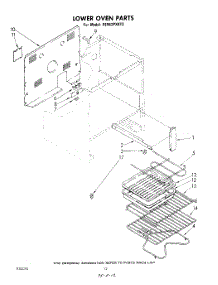 12 - Lower Oven parts for Whirlpool Range RE963PXKT2 / from AppliancePartsPros.com