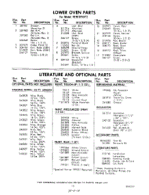 13 - Literature And Optional parts for Whirlpool Range RE963PXKT2 / from AppliancePartsPros.com