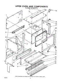 10 - Upper Oven And Components parts for Whirlpool Range RJE963PP0 / from AppliancePartsPros.com