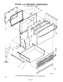 06 - Door And Drawer parts for Whirlpool RDE3700W2 / from AppliancePartsPros.com