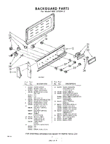 08 - Back Guard parts for Whirlpool RDE3700W2 / from AppliancePartsPros.com