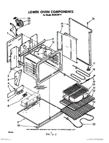 06 - Lower Oven Components parts for Whirlpool RGE970PW / from AppliancePartsPros.com