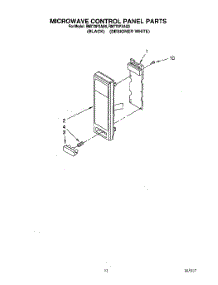 09 - Microwave Control Panel parts for Whirlpool Oven RM770PXAQ0 / from AppliancePartsPros.com