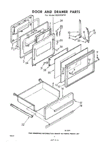 06 - Door And Drawer parts for Whirlpool RDE390PW / from AppliancePartsPros.com