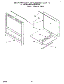 08 - Microwave Compartment parts for Whirlpool Oven RM770PXAQ1 / from AppliancePartsPros.com