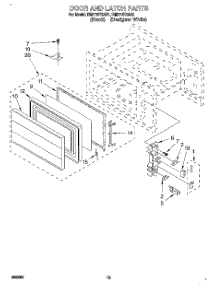 10 - Door And Latch parts for Whirlpool Oven RM770PXAQ1 / from AppliancePartsPros.com