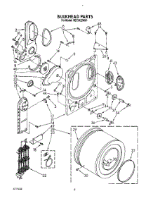 03 - Section parts for Whirlpool Dryer REC3422AL1 / from AppliancePartsPros.com