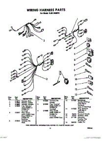 14 - Wiring Harness parts for Whirlpool RJM2840P0 / from AppliancePartsPros.com