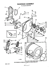 04 - Bulkhead parts for Whirlpool Dryer LXI4911W0 / from AppliancePartsPros.com