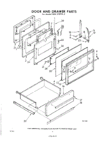 06 - Door And Drawer parts for Whirlpool RDE390PW2 / from AppliancePartsPros.com