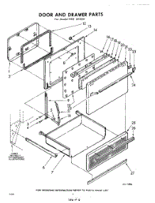 06 - Door And Drawer parts for Whirlpool RDE3950W / from AppliancePartsPros.com