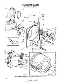 04 - Bulkhead parts for Whirlpool Dryer LXI4921W0 / from AppliancePartsPros.com