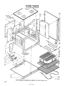 04 - Oven parts for Whirlpool RDE395PP / from AppliancePartsPros.com