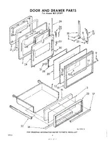 06 - Door And Drawer parts for Whirlpool RDE395PP / from AppliancePartsPros.com