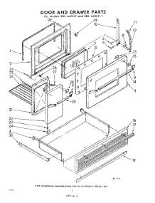 04 - Door And Drawer parts for Whirlpool RDE4400W1 / from AppliancePartsPros.com