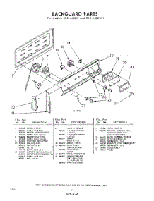 08 - Back Guard parts for Whirlpool RDE4400W1 / from AppliancePartsPros.com