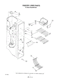 04 - Freezer Liner parts for Whirlpool Refrigerator RS22AMXVL00 / from AppliancePartsPros.com