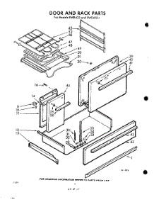 04 - Door And Rack parts for Whirlpool RWE402 / from AppliancePartsPros.com