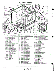 04 - Section parts for Whirlpool Dryer LXI5521W0 / from AppliancePartsPros.com
