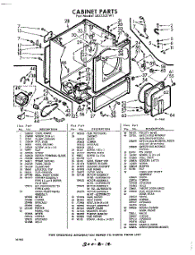 04 - Section parts for Whirlpool Dryer LXI5521W1 / from AppliancePartsPros.com