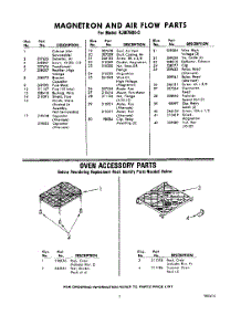 07 - Oven Accessory Parts parts for Whirlpool Microwave RJM76000 / from AppliancePartsPros.com