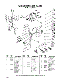 09 - Wiring Harness parts for Whirlpool Microwave RJM76000 / from AppliancePartsPros.com