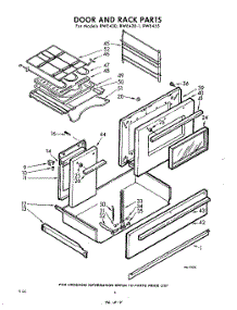 04 - Door And Rack parts for Whirlpool RWE455 / from AppliancePartsPros.com