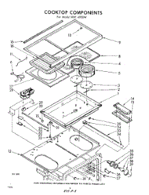 08 - Cook Top parts for Whirlpool RDE4950W / from AppliancePartsPros.com