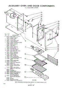 10 - Auxiliary Oven And Door parts for Whirlpool RDE4950W / from AppliancePartsPros.com