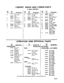 05 - Lit / Optional parts for Whirlpool Microwave RJM77000 / from AppliancePartsPros.com