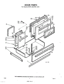 04 - Door parts for Whirlpool RWE458 / from AppliancePartsPros.com
