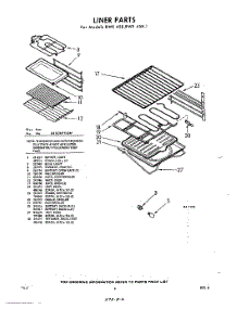 06 - Liner parts for Whirlpool RWE458 / from AppliancePartsPros.com