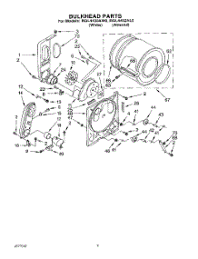 04 - Section parts for Whirlpool Dryer RGL4432AL0 / from AppliancePartsPros.com