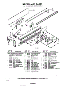 07 - Back Guard parts for Whirlpool RWE4581 / from AppliancePartsPros.com