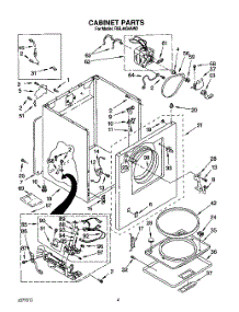 03 - Cabinet parts for Whirlpool Dryer RGL4434AL0 / from AppliancePartsPros.com