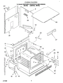 04 - Oven, Literature parts for Kitchenaid Oven KEBS107BWH2 / from AppliancePartsPros.com