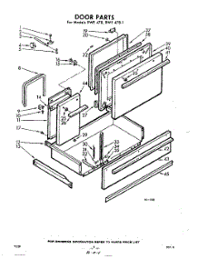04 - Door parts for Whirlpool RWE478 / from AppliancePartsPros.com