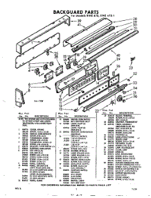 07 - Back Guard parts for Whirlpool RWE478 / from AppliancePartsPros.com