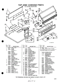 03 - Section parts for Whirlpool Dryer LXI6701W0 / from AppliancePartsPros.com