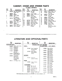 05 - Lit / Optional parts for Whirlpool Microwave RJM78000 / from AppliancePartsPros.com