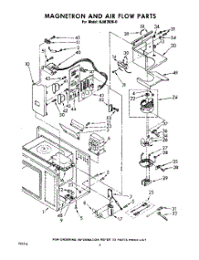 06 - Magnetron And Air Flow parts for Whirlpool Microwave RJM78000 / from AppliancePartsPros.com