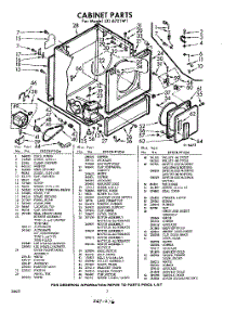 02 - Section parts for Whirlpool Dryer LXI6701W1 / from AppliancePartsPros.com