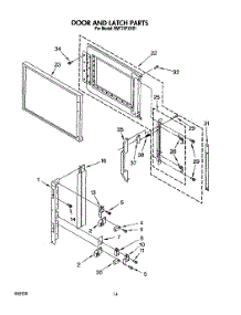 11 - Door And Latch parts for Whirlpool Oven RM778PXXQ1 / from AppliancePartsPros.com