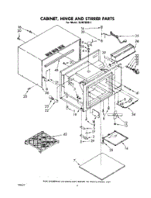 04 - Cabinet Hinge And Stirrer parts for Whirlpool Microwave RJM78001 / from AppliancePartsPros.com