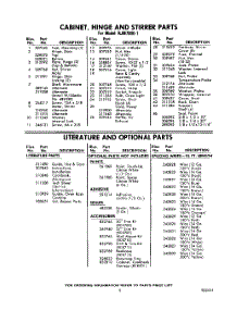 05 - Lit / Optional parts for Whirlpool Microwave RJM78001 / from AppliancePartsPros.com
