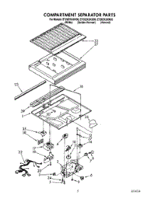 03 - Compartment Separator parts for Whirlpool Refrigerator ET20ZKXXG00 / from AppliancePartsPros.com