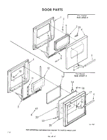 04 - Door parts for Whirlpool Range RAE6960W4 / from AppliancePartsPros.com
