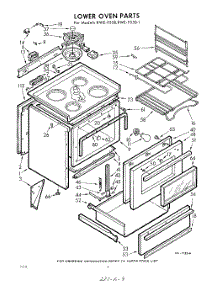 04 - Lower Oven parts for Whirlpool RWE9558 / from AppliancePartsPros.com