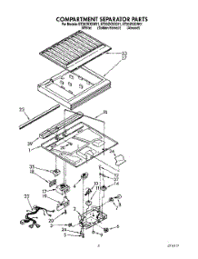 03 - Compartment Separator parts for Whirlpool Refrigerator ET20ZKXXG01 / from AppliancePartsPros.com