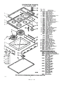 02 - Section parts for Whirlpool Range RAE8900 / from AppliancePartsPros.com